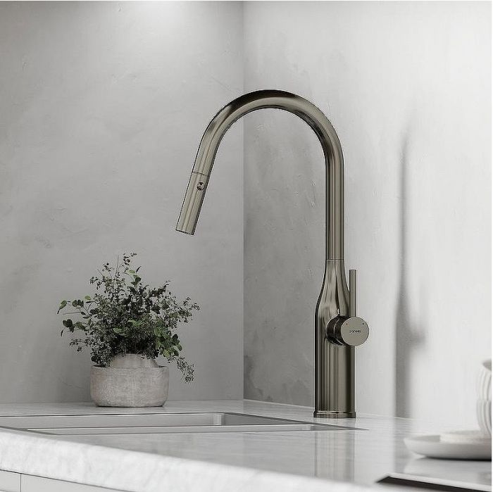 Смеситель для кухни Sancos Grand SC4002GG Вороненная сталь