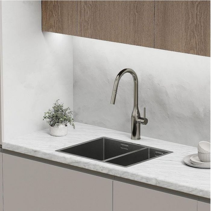 Смеситель для кухни Sancos Grand SC4002GG Вороненная сталь