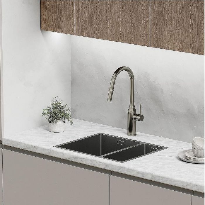 Смеситель для кухни Sancos Grand SC4002GG Вороненная сталь