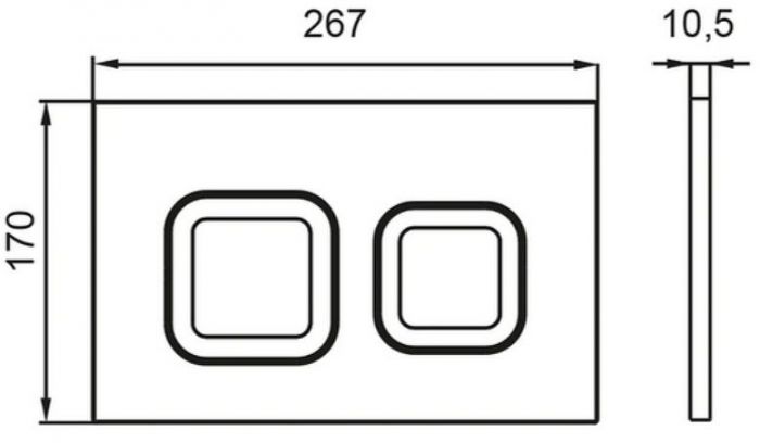Инсталляция Bettoserb Sava Free Standing SFS40006489 для унитаза с клавишей смыва цвет Черный матовый Хром глянцевый