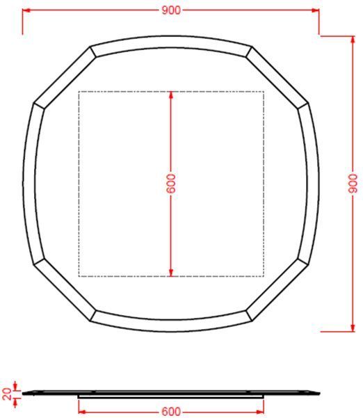 Зеркало ARTCERAM Civitas CIA011 Зеркало ARTCERAM Civitas CIA011