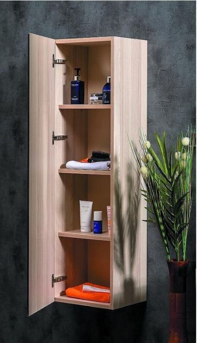 Шкаф пенал Boheme Armadi Art Capolda 35 849-120-LW подвесной Light wood