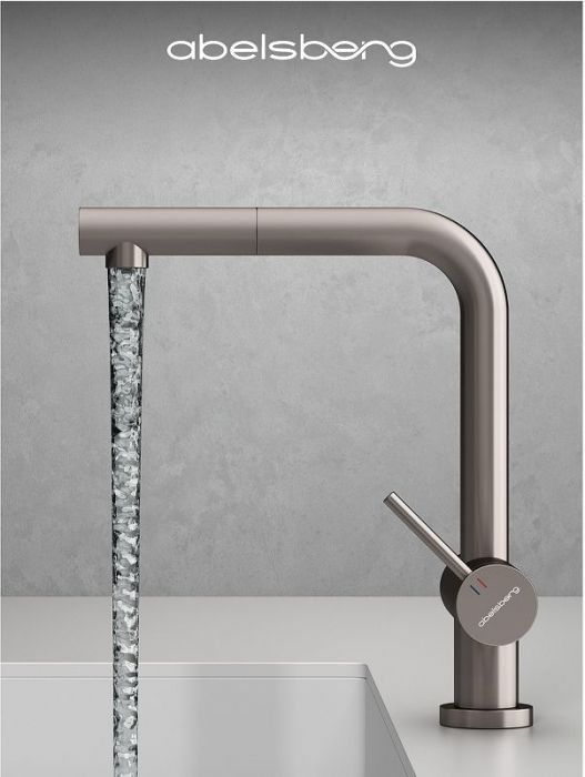 Смеситель для кухни Abelsberg Pura OTF70709BN цвет Титан