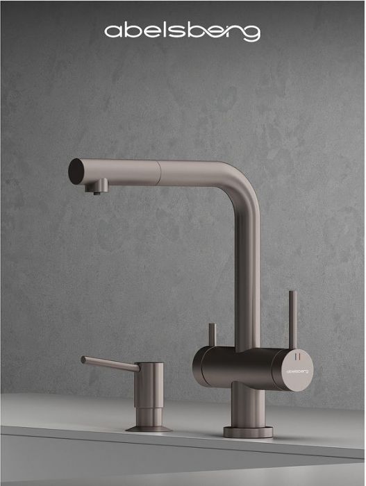 Смеситель для кухни Abelsberg Pura OTF70709BN цвет Титан