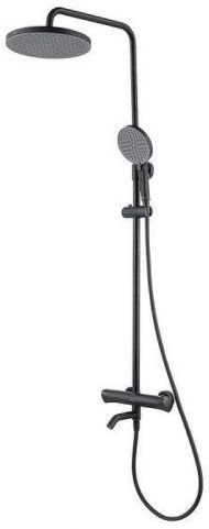 Душевая система Arrow AMG13SH848U2BC с термостатом цвет Черный матовый