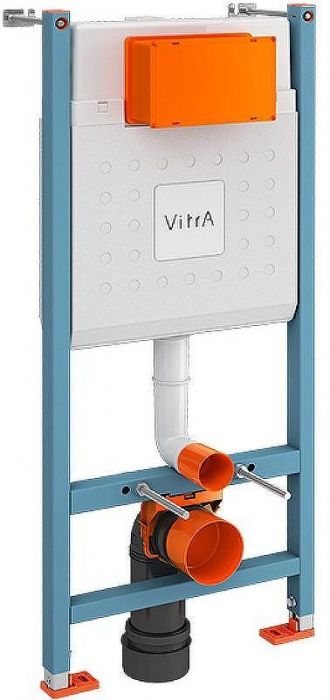 Комплект унитаза с инсталляцией Vitra Normus L-box 9773B003-7207 с сиденьем и Белой клавишей смыва