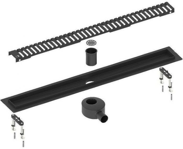 Душевой лоток Timo Drain System 70 DS230107/03 с Черной матовой решеткой
