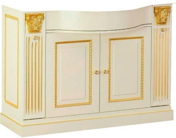 Тумба под раковину Migliore Ravenna 119 R 27066 Слоновая кость Золото без столешницы