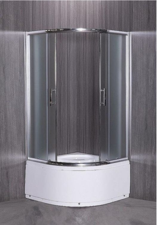 Душевой уголок Esbano ESR-8010 80x80 ESUGR8010 профиль Хром стекло рифленое