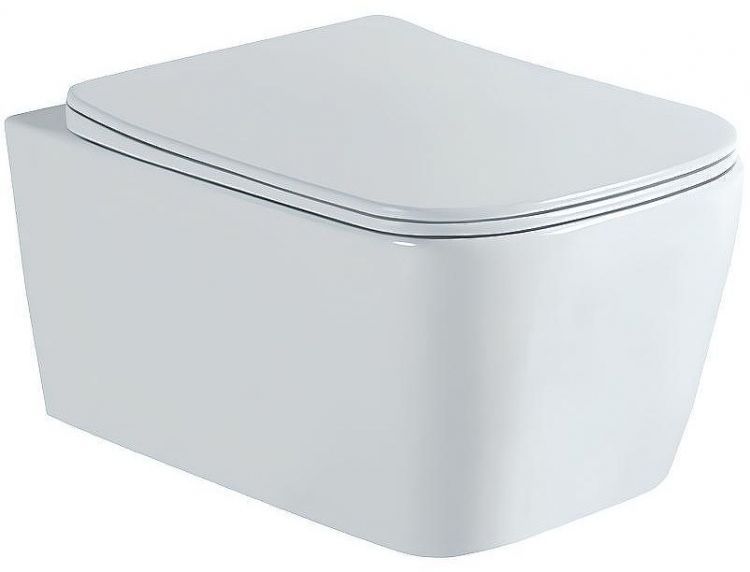 Комплект унитаза Aquatek Либра New AQ1148N-00 с инсталляцией WellWant Standart 50 WWISI1110B с сиденьем Микролифт и клавишей смыва Хром глянцевый