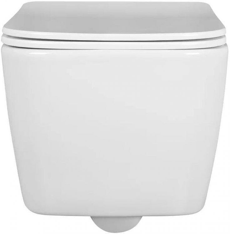 Комплект унитаза Aquatek Либра New AQ1148N-00 с инсталляцией WellWant Standart 50 WWISI1110B с сиденьем Микролифт и клавишей смыва Хром глянцевый