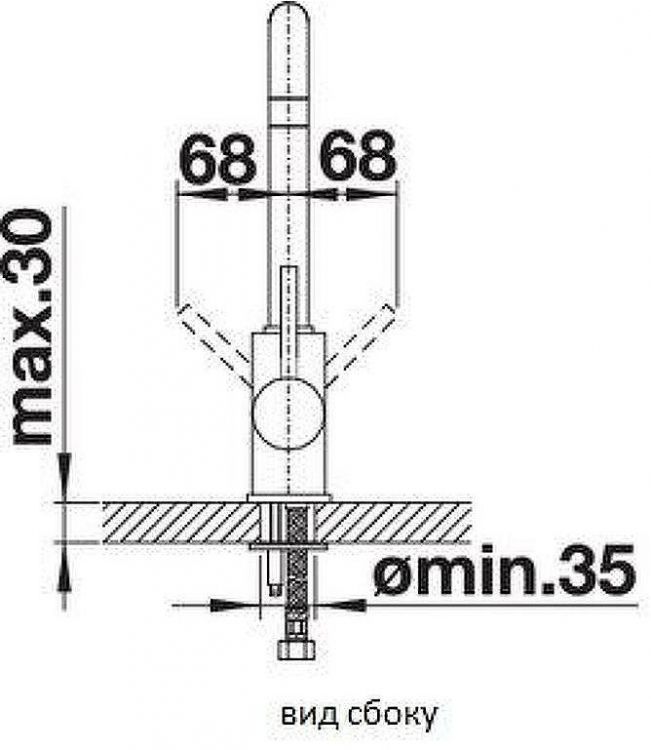 Смеситель для кухни Blanco Mili 526159 (526236) Черный