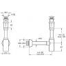 Сифон для раковины Vitra Syphon A45154 с донным клапаном Хром