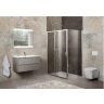 Душевой уголок BelBagno Unique 115x80 UNIQUE-AH-1-100/115-80-C-Cr профиль Хром стекло прозрачное