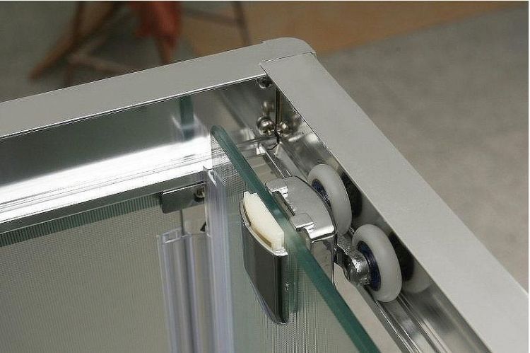 Душевой уголок BelBagno Unique 115x80 UNIQUE-AH-1-100/115-80-C-Cr профиль Хром стекло прозрачное