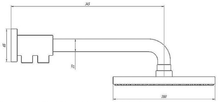 Верхний душ Paini Maggiore 50CR759TCARE20ET8 Хром