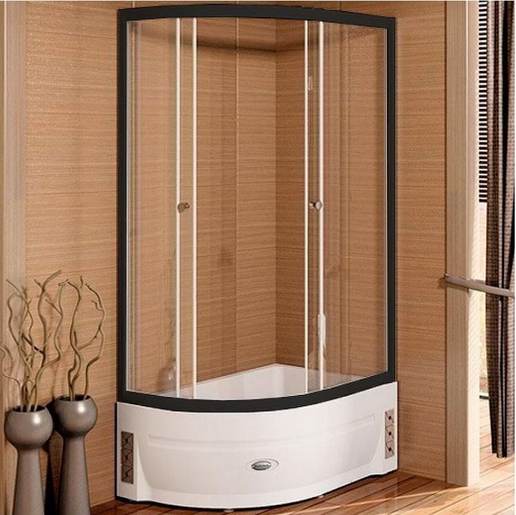 Душевой уголок Radomir Соул 2 120x80 R 1-03-6-2-0-0090 профиль Черный стекло прозрачное Душевой уголок Radomir Соул 2 120x80 R 1-03-6-2-0-0090 профиль Черный стекло прозрачное