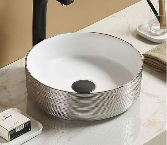 Раковина-чаша CeramaLux 36 C1054-1 Серебряная