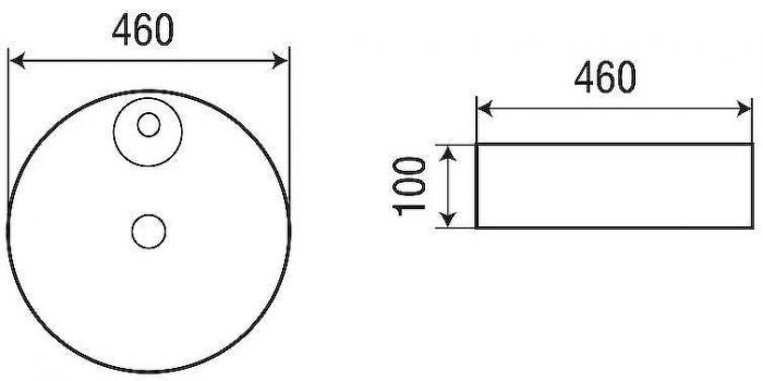 Раковина-чаша WeltWasser Elbach 3204 46 10000004568 Белый глянец