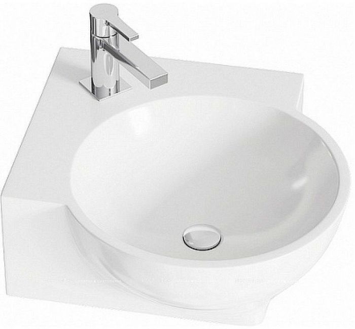 Раковина Aqwella Дельта 45 4640021061435 угловая Белая