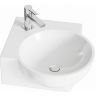 Раковина Aqwella Дельта 45 4640021061435 угловая Белая