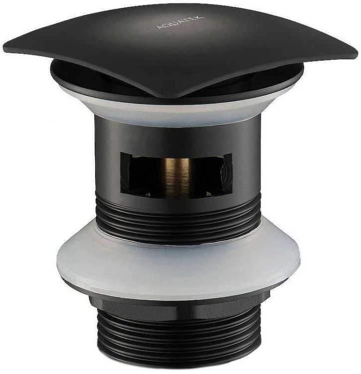 Донный клапан Aquatek AQ6004MB click-clack Черный матовый Донный клапан Aquatek AQ6004MB click-clack Черный матовый