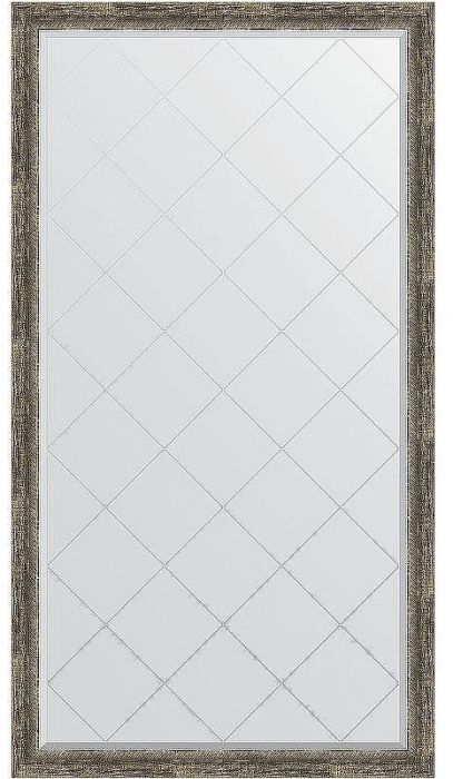 Зеркало Evoform Exclusive-G Floor 198х108 BY 6345 с гравировкой в багетной раме - Старое дерево с плетением 70