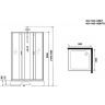 Душевая кабина Niagara Classic 90x90 NG-1108-14BKTG с гидромассажем