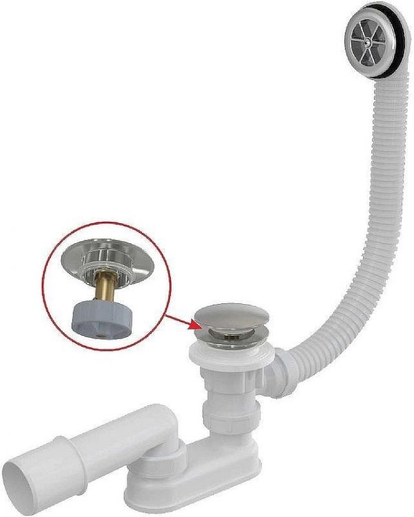 Слив-перелив Alcaplast A505CKM-100 Click-Clack Хром