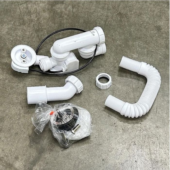 Слив-перелив McAlpine MRB14CB-PB цвет Белый Хром