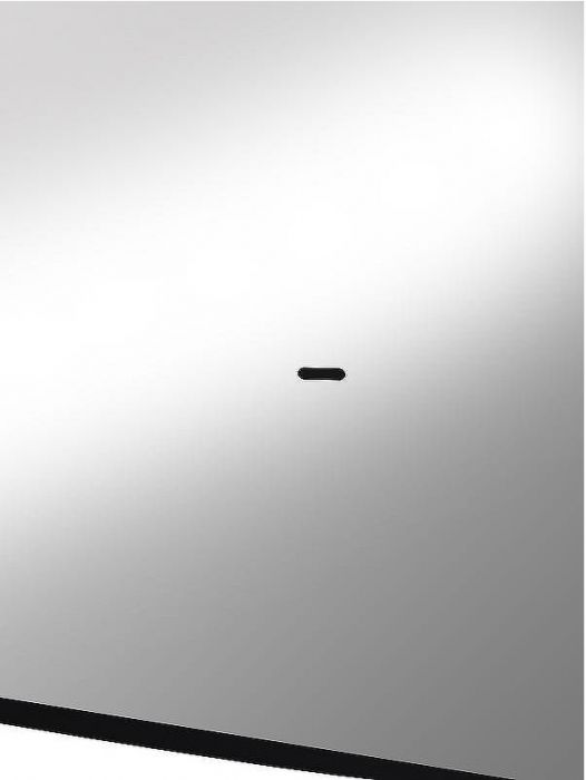 Зеркало Reflexion Black View 600х700 RF4002BV с подсветкой Черное с бесконтактным выключателем, диммером и часами