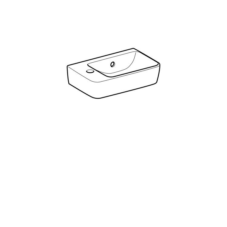 Раковина Geberit Renova Nr.1 Comprimo, 276240000 Раковина Geberit Renova Nr.1 Comprimo, 276240000