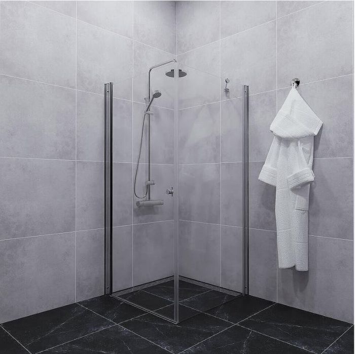 Душевой уголок Triton Форта-Хром 90х90 Щ0000054476 профиль Хром стекло прозрачное