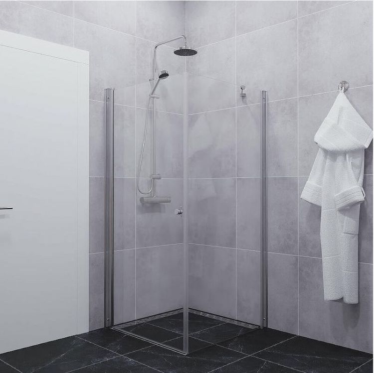 Душевой уголок Triton Форта-Хром 90х90 Щ0000054476 профиль Хром стекло прозрачное Душевой уголок Triton Форта-Хром 90х90 Щ0000054476 профиль Хром стекло прозрачное