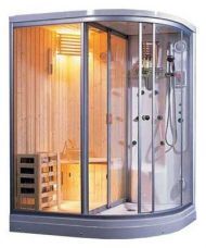 Душевая кабина Appollo AG-0203 с баней и финской сауной, левая
