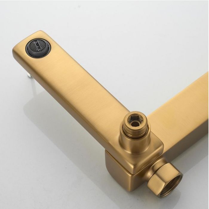 Смеситель для ванны Shevanik S99G S9952G цвет Золотой сатин