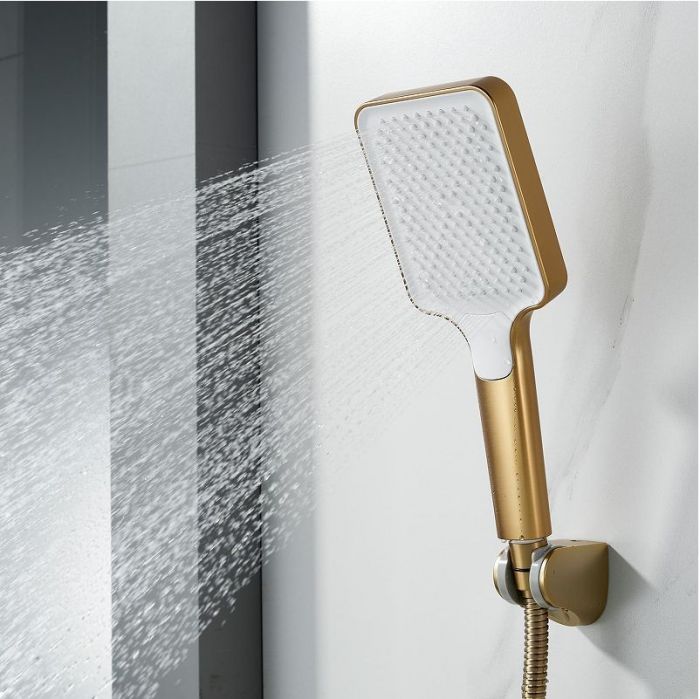 Смеситель для ванны Shevanik S99G S9952G цвет Золотой сатин