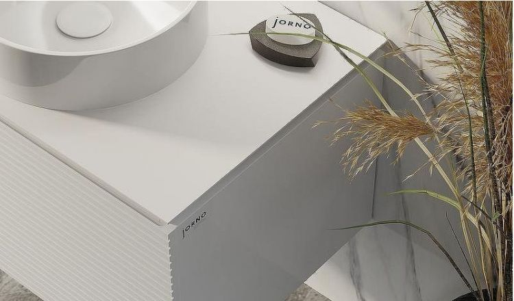 Тумба под раковину Jorno Stone 80 Stn.01.80/P/W/JR подвесная Белая