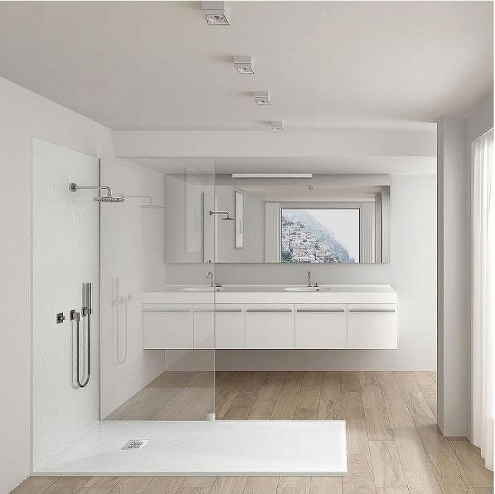 Душевой поддон из искусственного камня Vincea 150x90 VST-4SR9015W Белый матовый