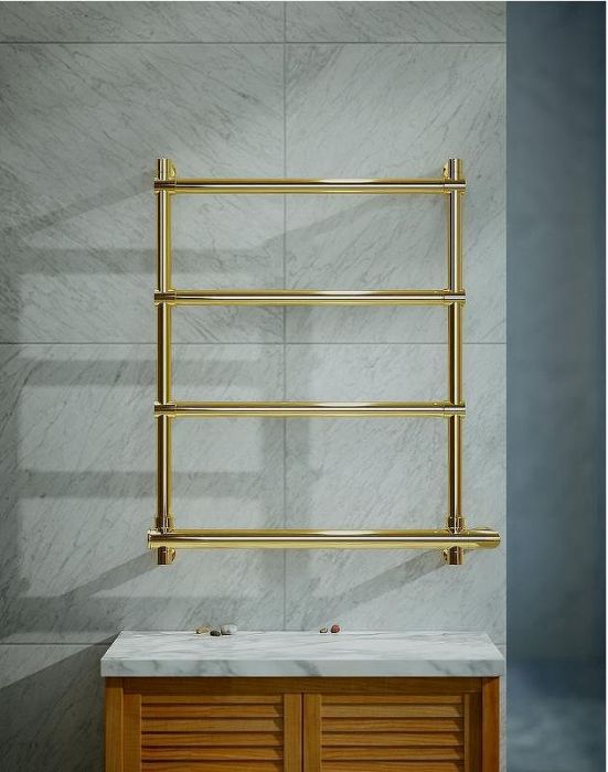 Электрический полотенцесушитель Margaroli Sole 542-4 BOX 5424704GONB Золото