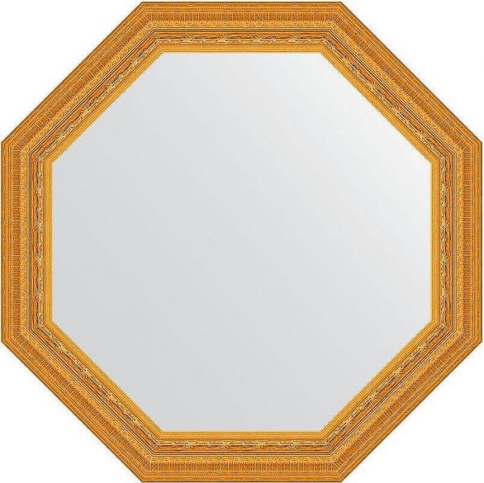 Зеркало Evoform Octagon 75х75 BY 3765 в багетной раме - Сусальное золото 80