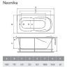 Акриловая ванна Relisan Neonika 150x70 Гл000000963 без гидромассажа