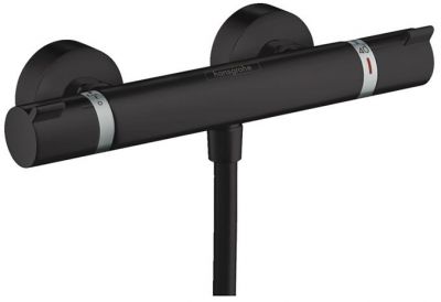 Hansgrohe Ecostat Смеситель для душа, настенный, термостатический, цвет: черный матовый