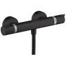 Hansgrohe Ecostat Смеситель для душа, настенный, термостатический, цвет: черный матовый
