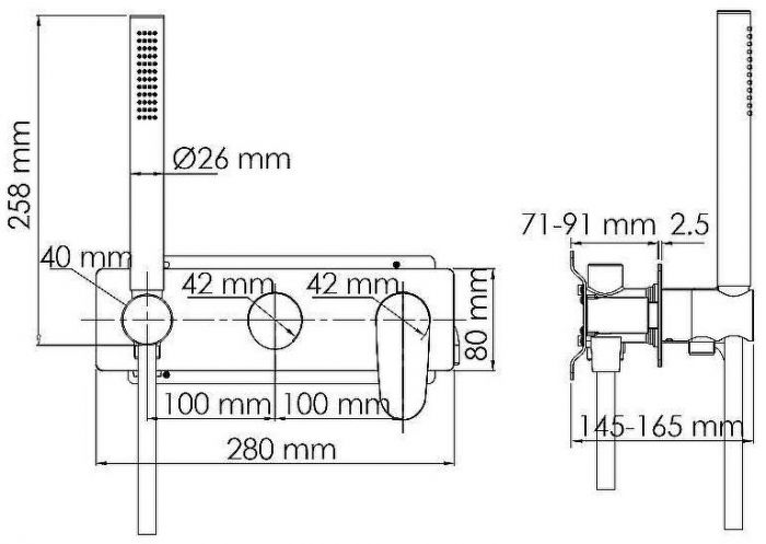 Смеситель для душа WasserKRAFT Dinkel 5877 Хром