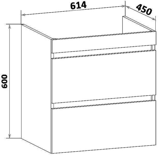Тумба под раковину Runo Манхэттен 65 00-00001046 Белая