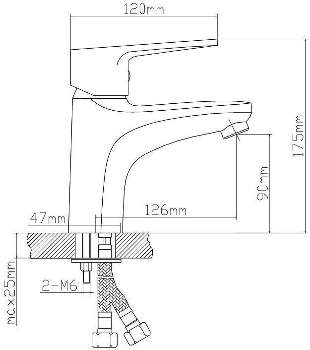 Смеситель для раковины Boou B8282-1 цвет Хром Смеситель для раковины Boou B8282-1 цвет Хром