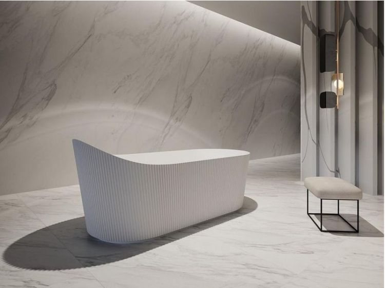 Акриловая ванна Abber 170х80 AB9445MW без гидромассажа