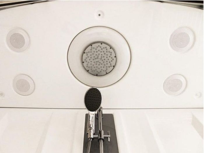 Душевой бокс Radomir Элис 2 168x85 R 1-04-1-2-5-0960 с баней профиль Белый стекло прозрачное