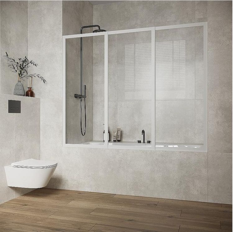 Шторка на ванну Creto Avalon 3.0 150 SH00066 профиль Белый стекло прозрачное Шторка на ванну Creto Avalon 3.0 150 SH00066 профиль Белый стекло прозрачное